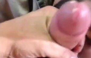 Big Cock Blowjob - He Swallows My Load