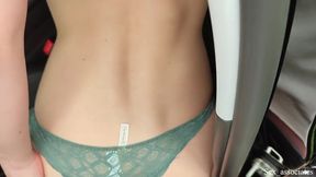 Sexy Hitch Hiking Blonde teen 18+ Slammed Hard In The Car