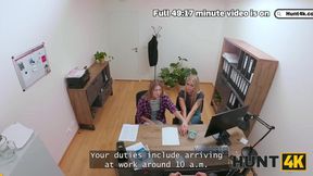 Zlata Shine Gushes Cum Soaked for Job While GF Watches Destroyed