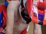 Motorcyclist fucked a guy in mxhelmet