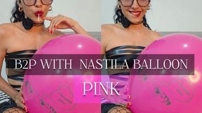 Blow to pop Nastila Balloons Pink