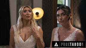 PURE TABOO Desperate Lesbian Brides Cyber Doll &amp; Megan Mistakes Submit To Homophobic Officiant