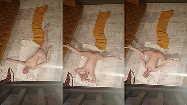 Becci was perving on me stretching naked so I decided to give them an even better view ?