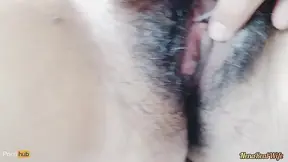 Hairy MATURE BABE takes thick shaft in missionary POV and gets a messy cumshot on