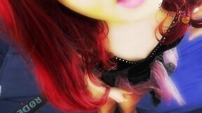 Spelling jerk off game with april bee