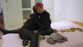 PANTYHOSE ENASEMENT BONDAGE DRYHUMP WITH LUCIA