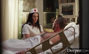 Deeper - Sexy nurse Angela White takes care of patient Manuela