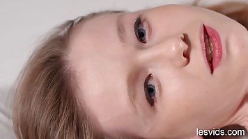 Pretty redhead teen plays with her pussy and toy