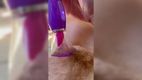 My favorite pussy licking sex toy makes me orgasm several times