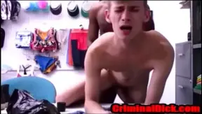 Blonde Twink Gets Pounded by Massive BBC Cop — No Condom Interracial Ride