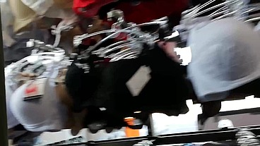 Shopping and Wet Panties in Public Store 4K