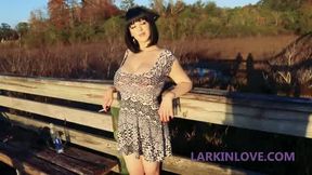 Larkin Smoking Outdoors