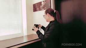 brunette call girl lara fox pleases her client with blowjob &amp; gets fucked in doggy ots216