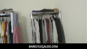 College-aged girlfriend Adria Rae sucks cock and fucks POV style