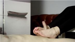 Special Footjob Made By Weronika In Black Zentai Costume - Part 2