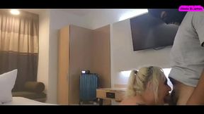 Young Arab bends over horny blonde sissy