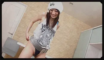 Pretty Asian babe stripping off in her spandex and plugged with sex toy 2025 update