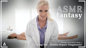 ASMR Fantasy - Hyper Real Sexbot Christy Love SQUIRTS All Over Lesbian Technician Serene Siren