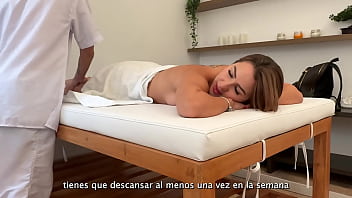 Latina Vixen gets fingered and moans in public sauna