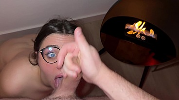 He Plays With my Oiled Tits And Cums On My Glasses - Luna Doll