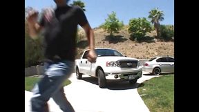 Good American girl's ass juice flows on camera