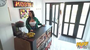 Plumfake Hostel - Hostel Owner Lays Pipe for Dominno, Chloe Lamour