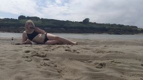 Sissy Luce at the beach