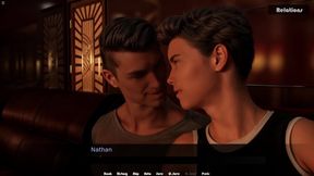 Two Gay Friends Having Fun In Theatre While Watching Movie