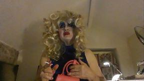Sissy Smoking Slut Sarah Millward, wants to be  a sexy milf, but she'_s really a tranny whore