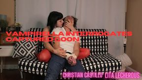 Vampirella Interrogates Captured Goon featuring Biting, Tickling, Foot Domination, Cosplay with Christian Castillo and Lita Lecherous - MP4 SD