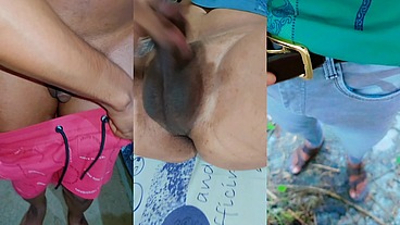 Twink with small penis funny masturbating and pissing