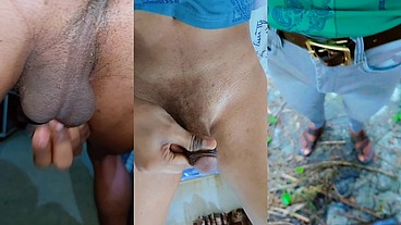 Twink with small penis funny masturbating and pissing