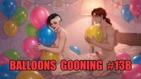 Balloons Gooning #13B: Mesmerized by Balloon Tension (Animated)