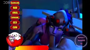 Widowmaker Surrenders to Pleasure in Hot Hentai Encounter