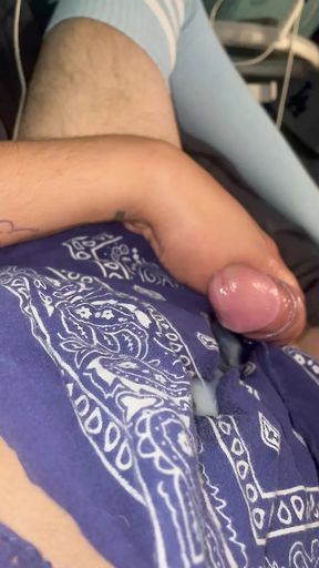 Soft cock has multiple creamy cumshots