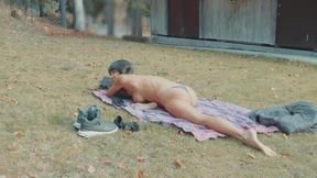 Embarrassing Public Lake Shore Masturbation