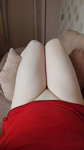 Just a Cute Cock and Feminine Legs