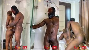 from the shower to the bedroom- thick fuck with guy i met at the reception ramming my fat huge ass