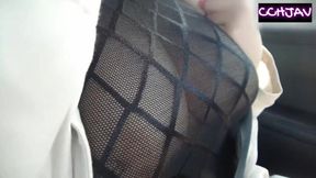 Wet Curves Under the Open Sky as She Enjoys Every Spank From Behind. - D