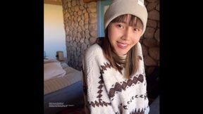 Weird tourists nail each other in a cramped cabin, her sly grin hides sinful intentions'