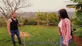 Voluptuous Milf With A Desire For Cock Lets Herself Be Seduced By Her New Field Partner