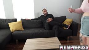 Big Ass BBW Plays Games With Big Black Cock