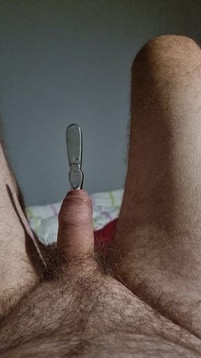 Urethra filled with a steel probe
