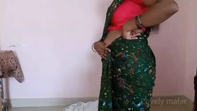 Village aunty Saree stripping after bathing