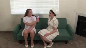 Two Nurses geting mesmerized 07