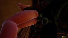 elf has a threesome with two orcs - warcraft porn parody