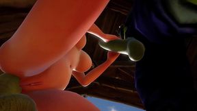elf has a threesome with two orcs - warcraft porn parody