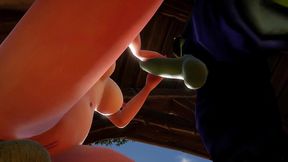 elf has a threesome with two orcs - warcraft porn parody