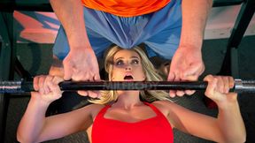 Leggy MILF Andi Avalon sits on trainer's face