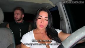 ASMR CLOSE UP - Silvana Lee fucks Brian Evansx in the car